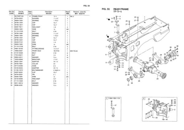 Hitachi LX130-7 Wheel Loader Parts Manual - Image 3