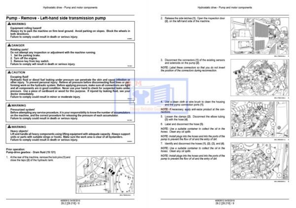 Case IH Tractor A8010-A8810 Sugar Cane Harvester Service Repair Manual - Image 4