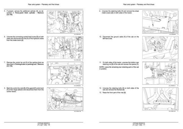 Case Farmall 90C, 100C, 110C, 120C Service Repair Manual - Image 5