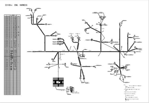 Hitachi EX100-5, EX100M-5, EX110M-5, EX100-5E Electrical & Hydraulic Diagrams - Image 3