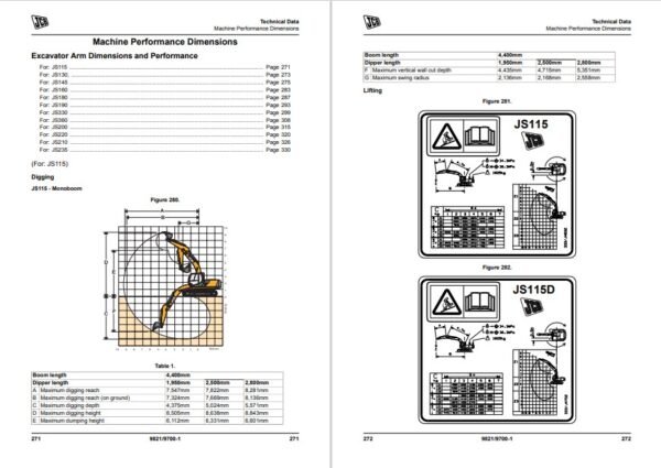 JCB JS 100 Series Tracked Excavators T4i Service Repair Manual - Image 3