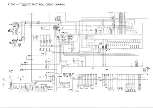 HITACHI EX200-5 EXCAVATOR ELECTRICAL DIAGRAMS - Image 3