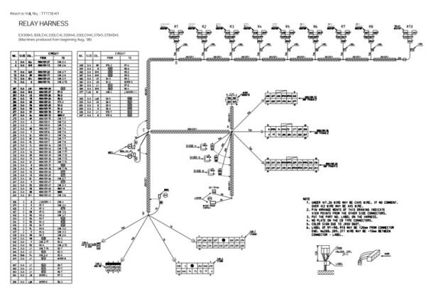 Hitachi EX300-5, EX300LC-5, EX330LC-5, EX330H-5, EX330LCH-5, EX370-5, EX370HD-5 Diagrams - Image 2