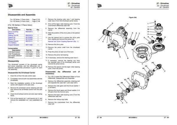 JCB 2DX Backhoe Loader Service Repair Manual - Image 4