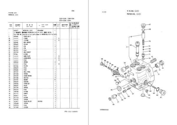 Hitachi EX60 Parts Manual - Image 5