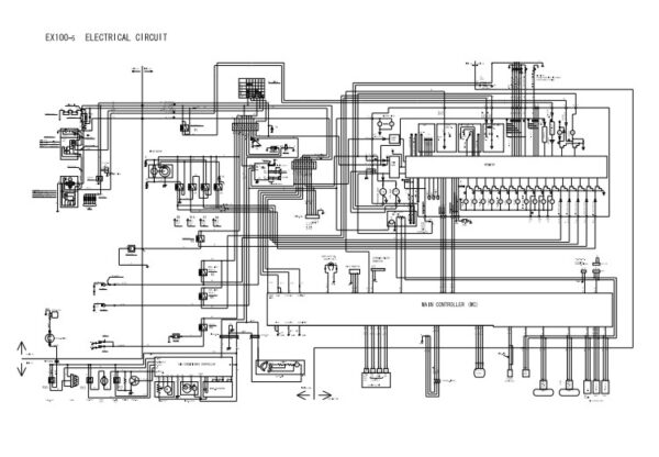 Hitachi EX100-5, EX100M-5, EX110M-5, EX100-5E Electrical & Hydraulic Diagrams - Image 4