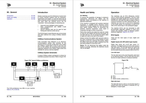 JCB 65R-1 Excavator Service Repair Manual - Image 6