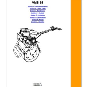 JCB Vibromax VMS 55 Mini Road Roller Service Repair Manual