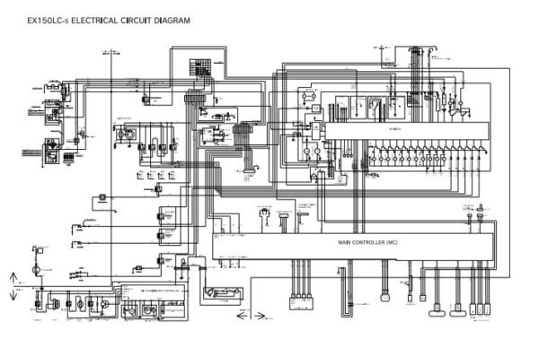 Hitachi EX 150LC-5 , EX 160LC-5 Electrical & Hydraulic Diagrams