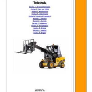 JCB 2.5, 3.0, 3.5 Series Lift Teletruk Service Repair Manual