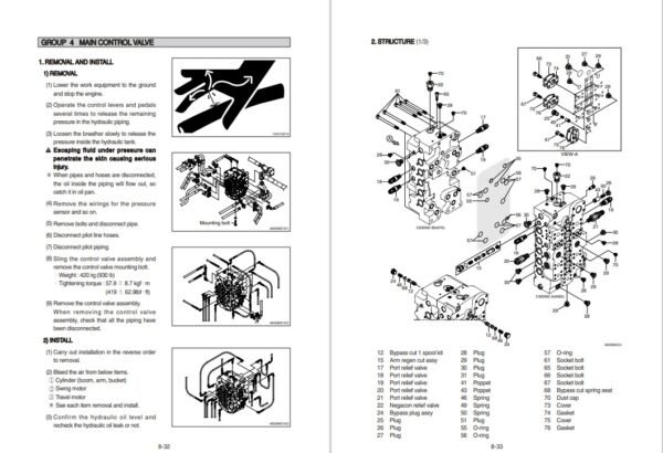 Hyundai HX480, HX520SL Crawler Excavator Workshop Manual - Image 8