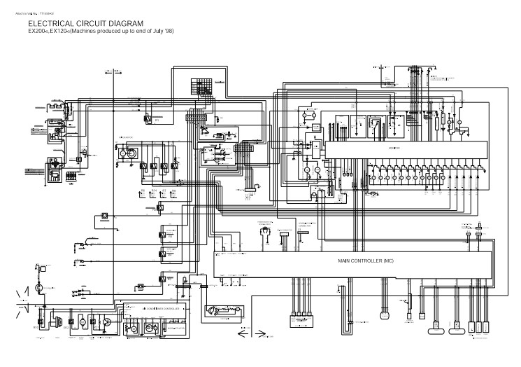 Hitachi EX120-5 Electrical & Hydraulic Diagrams