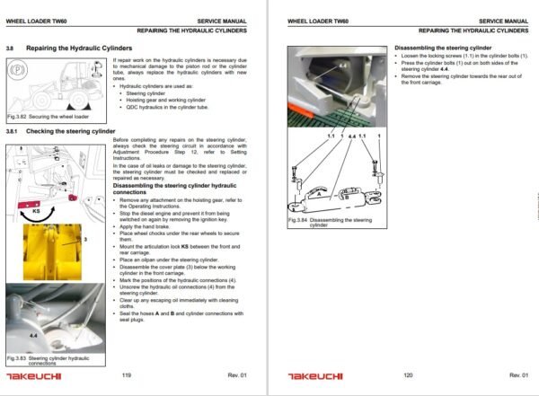 Takeuchi TW60 Wheel Loader Service Repair Manual - Image 5