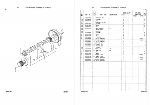 Mitsubishi S12A2-Y1TAA1 Engine Parts Manual Related with Hitachi Product - Image 4