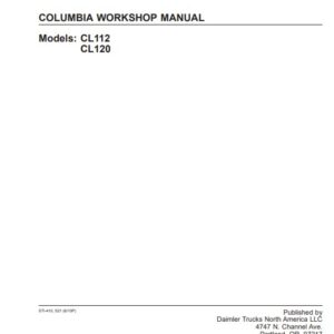 Freightliner Columbia CL112, CL120 Workshop Service Repair Manual