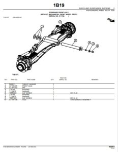 John Deere 410G Backhoe Loader Parts Manual