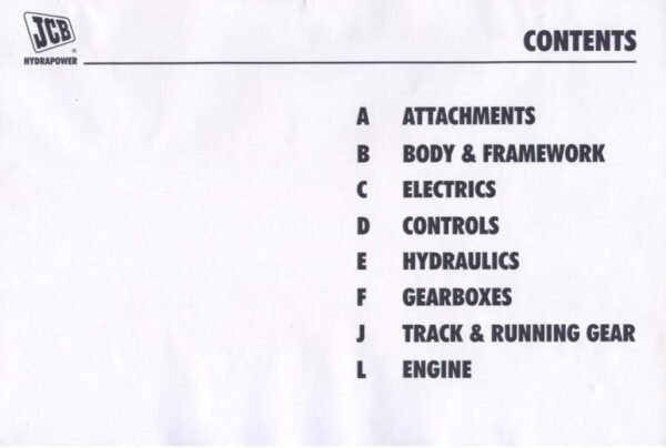 JCB Mini Excavator 8014, 8015, 8016, 8017, 8018 Parts Manual - Image 3