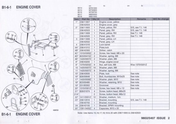 JCB Mini Excavator 8014, 8015, 8016, 8017, 8018 Parts Manual - Image 4