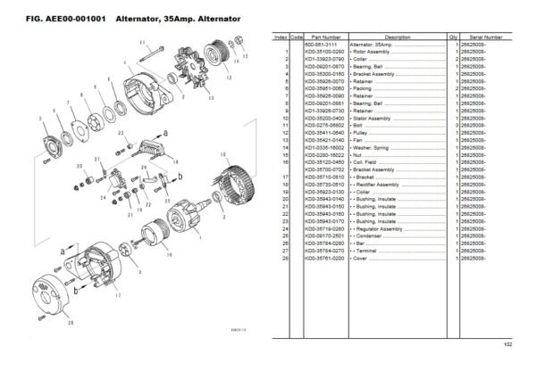 Komatsu D68ESS-12E0 Bulldozer Parts Manual - Image 4