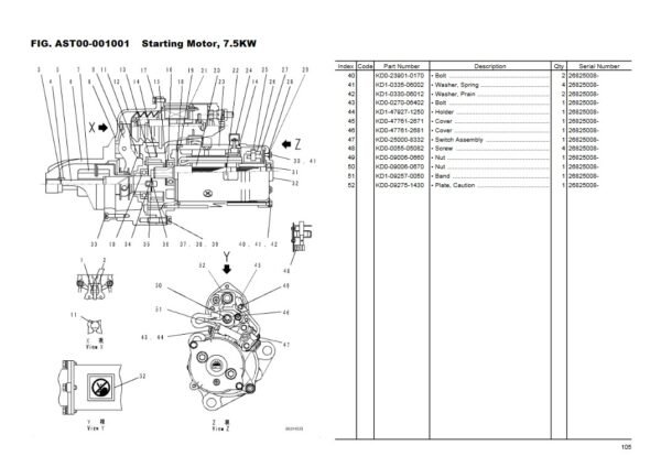 Komatsu D68ESS-12E0 Bulldozer Parts Manual - Image 5