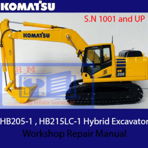 Komatsu HB205-1 , HB215LC-1 Hybrid Excavator Workshop Repair Manual