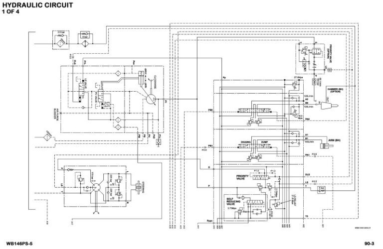 Komatsu WB146PS-5 USA Backhoe Loader Workshop Manual