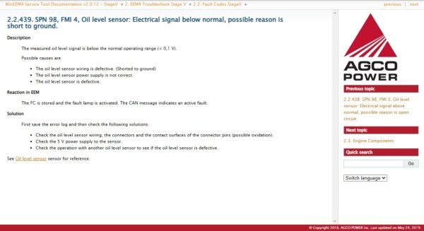 Agco Power WinEEM4s Service Tool Instructions Manual - Image 4