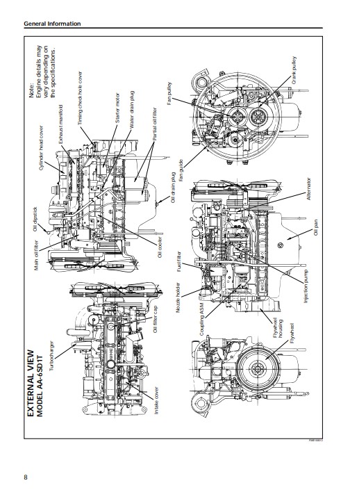 Isuzu 6SD1T Engine workshop manual