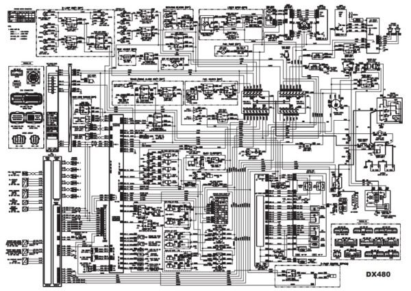 Doosan DX480LC, DX520LC Excavator Electrical & Hydraulic Digrams - Image 2