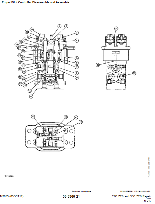 John Deere 27C ZTS And 35C ZTS Excavator Repair Technical Manual