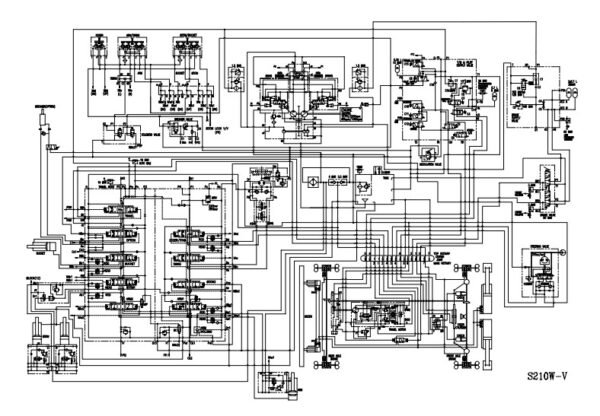 Doosan Solar 210W-V Electrical & Hydraulic Diagrams - Image 2