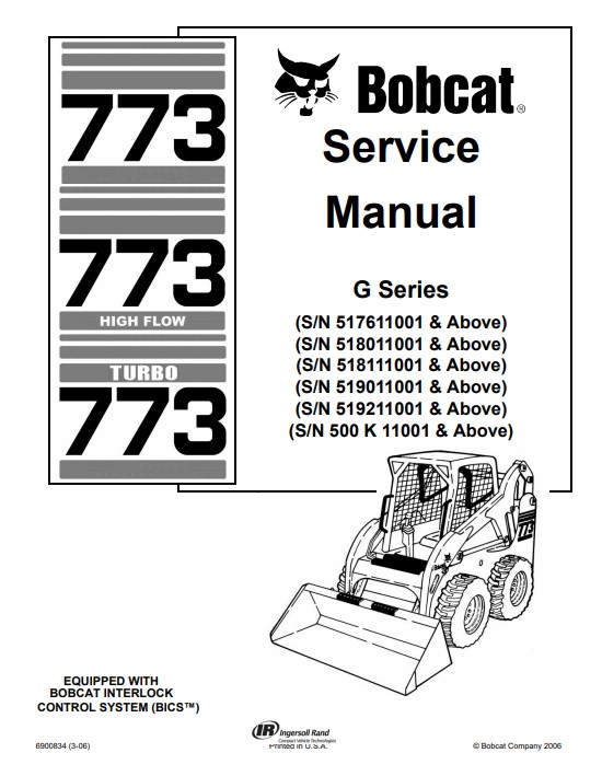 773 bobcat skid steer repair manual