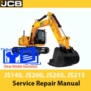JCB JS140, JCB JS200, JCB JS205, JCB JS215 Excavator Service Repair Manual