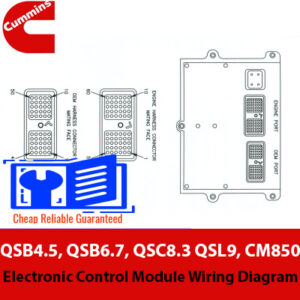 Cummins QSB4.5, QSB6.7, QSC8.3 QSL9, CM850 Electronic Control Module Wiring Diagram