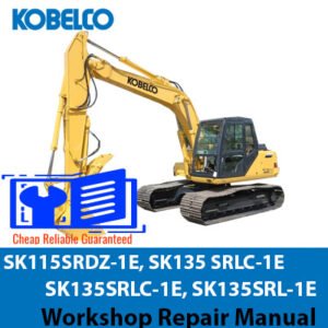 Repair manual covering Kobelco SK115SRDZ-1E and SK135SR series excavators for maintenance and troubleshooting
