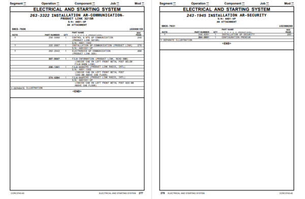 Caterpillar 966H Wheel Loader Parts Manual - Image 4