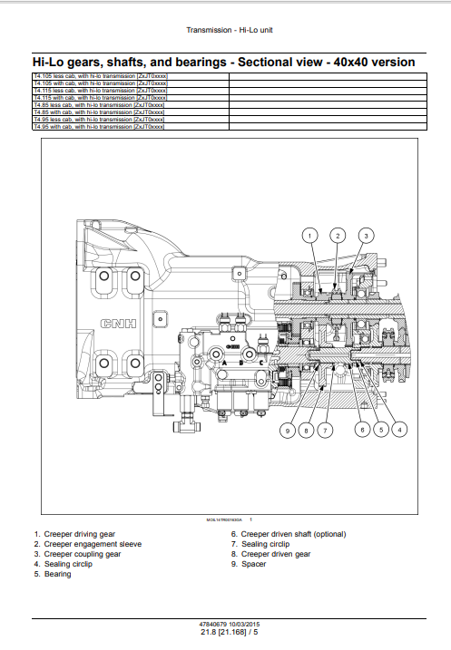 new holland t4 95 fiche technique