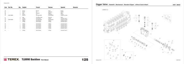 Terex TLB990 Tier 3 Interim Stage 3B Loader Parts Manual - Image 4