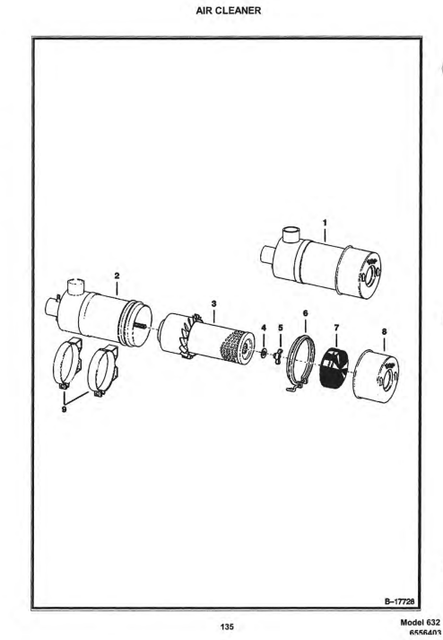 Bobcat 632 Skid Steer Parts Manual