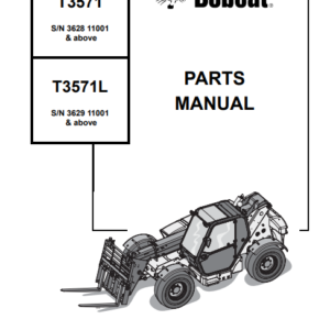 Bobcat T3571, T3571L Telescopic Handler Service Repair Manual