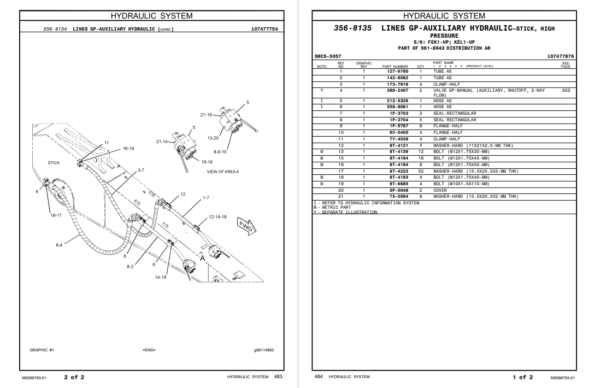 Caterpillar 330, 330GC Excavator Parts Manual - Image 3