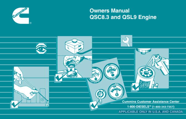 Cummins QSC8.3 and QSL9 Engine Owners Manual - Image 2