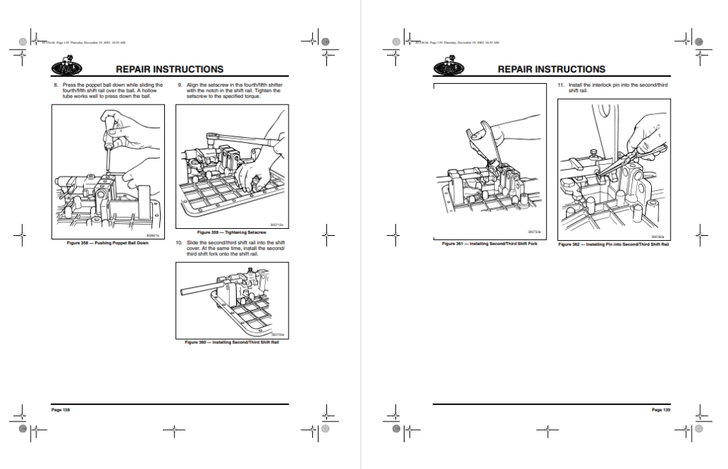Mack ES T310 Transmission Service Repair Manual