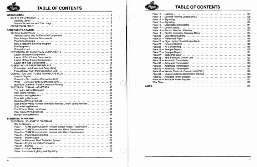 Mack Medium Duty Trucks Electrical System Service Manual
