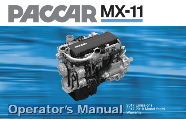 Paccar MX-11 Engine Operator’s Manual