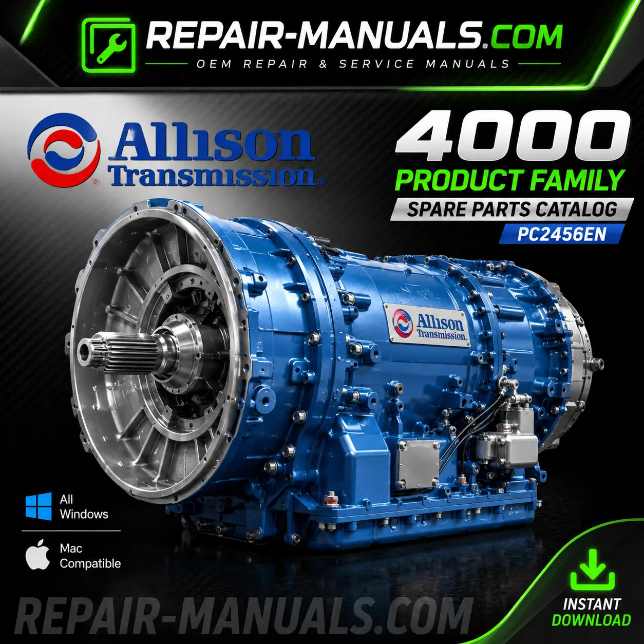 Allison 4000 Product Family Spare Parts Catalogue PC2456EN PDF Manual Download