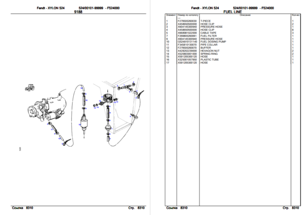 fendt xylon 524 parts manual