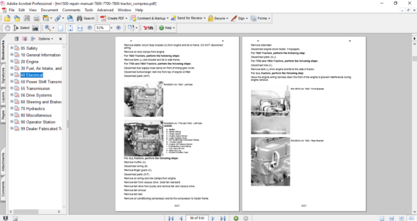 John Deere 7600, 7700, 7800 Tractor Technical Repair Manual - Image 3