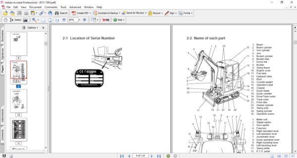 Hyundai R15-7 Mini Excavator Service Repair Manual - Image 3