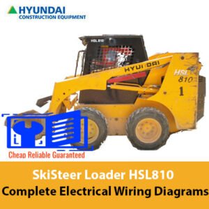 Complete electrical wiring diagrams for the Hyundai HSL810 SkidSteer Loader, illustrating all necessary electrical connections